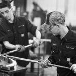 men forging steel Made in America factory