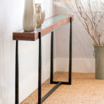 70" Cooper Console with Facet Glass