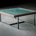 Cooper Square Cocktail Table with Facet Glass