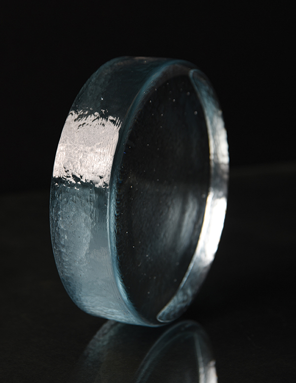 6.5" Cast Glass Puck