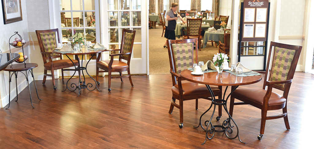 Charleston Forge furniture in senior living home