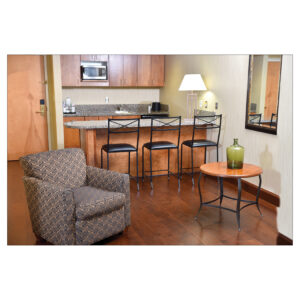 Charleston Forge American Made Boone Holiday Inn Custom Barstools and End Table