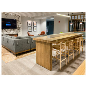 Charleston Forge American Made Bar Height Table with Power Integration
