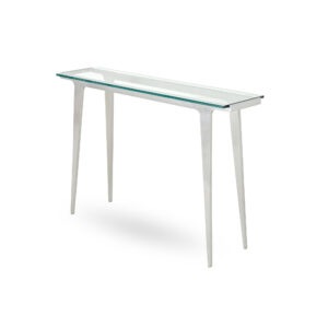 Charleston Forge American Made Custom Linville Console with Glass Top