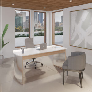 Custom Charleston Forge Stoneline Designs American Made Crescent Executive Desk
