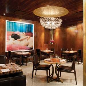 Charleston Forge American Made Custom Dining Table at Fiola Restaurant, Washington, DC.