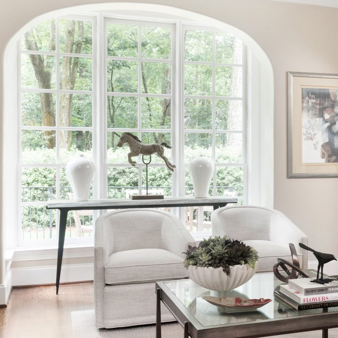 Charleston Forge Cooper Cocktail Table. Credit to designer Beth Brown Interiors
