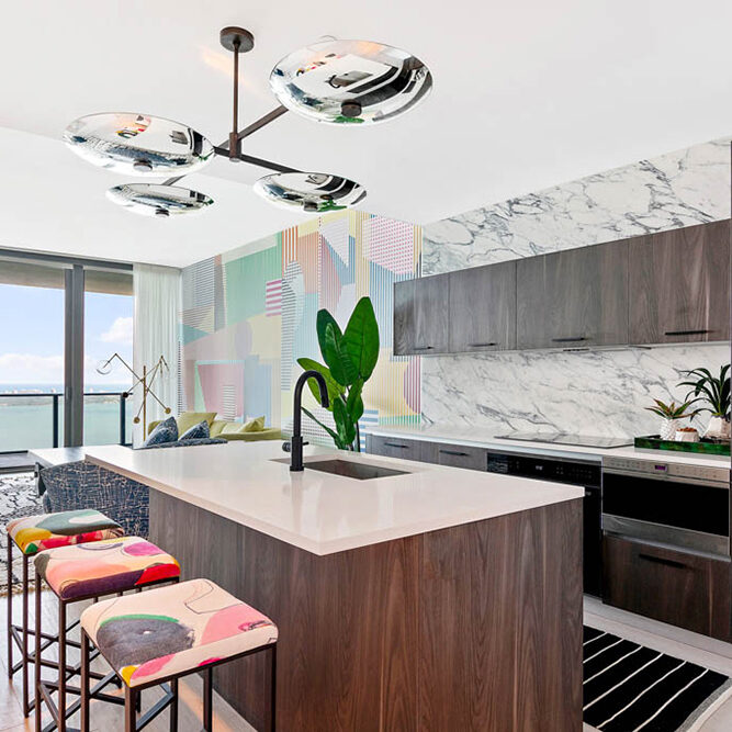 Miami Florida Charleston Forge kitchen by Gathered Interior Design